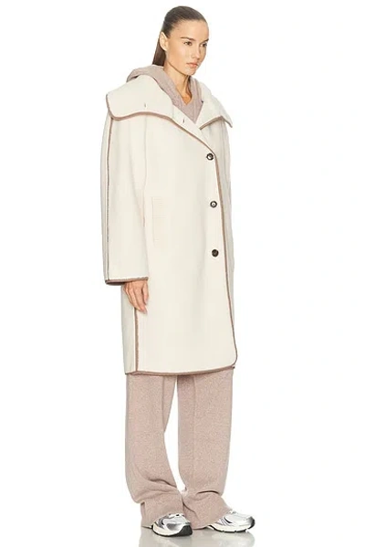Varley Clemence Sherpa Coat In Neutral