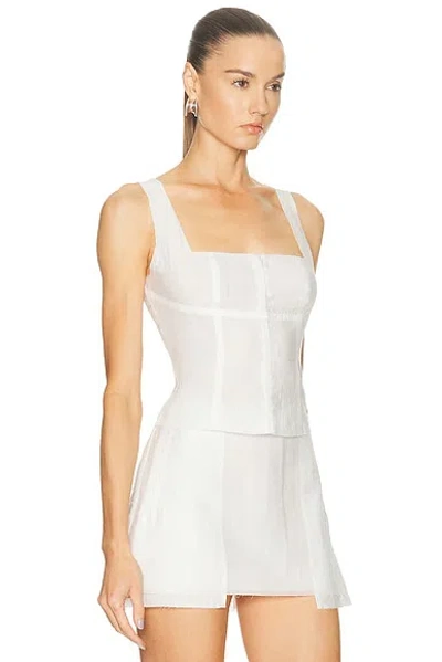 Ziah Corset Top In White