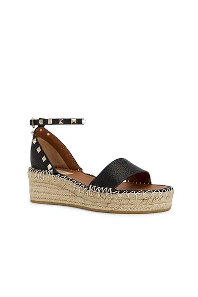 Valentino Rockstud Espadrille Sandal In Multi
