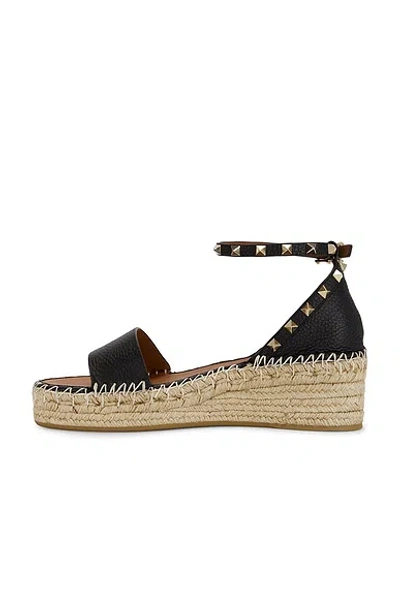 Valentino Rockstud Espadrille Sandal In Multi