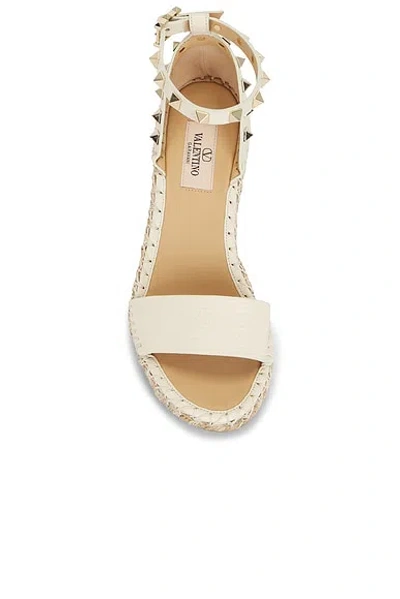 Valentino Rockstud Wedge Espadrille In Multi