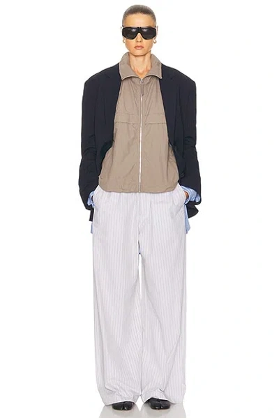 Acne Studios Odill Nylon Bomber Jacket In Brown