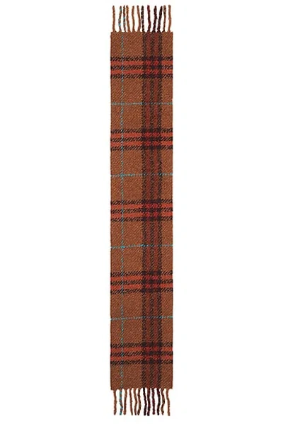 Burberry Giant Check Boucle Scarf In Brown