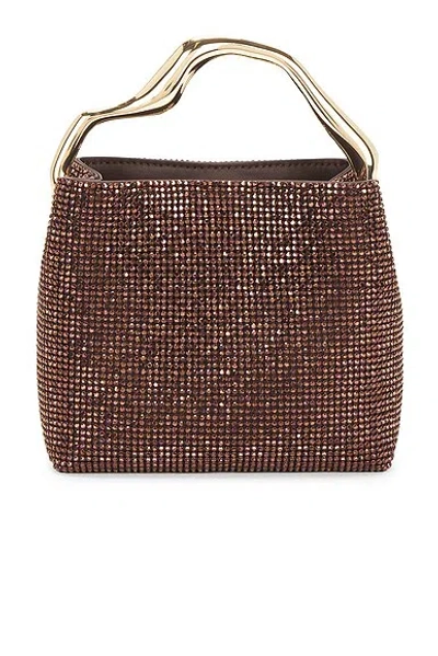 Cult Gaia Solene Mini Top Handle Bag In Brown