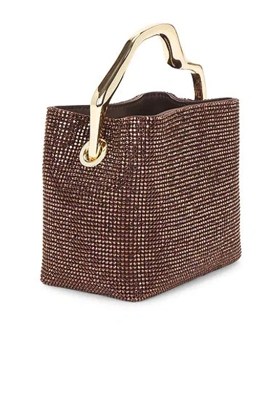 Cult Gaia Solene Mini Top Handle Bag In Brown