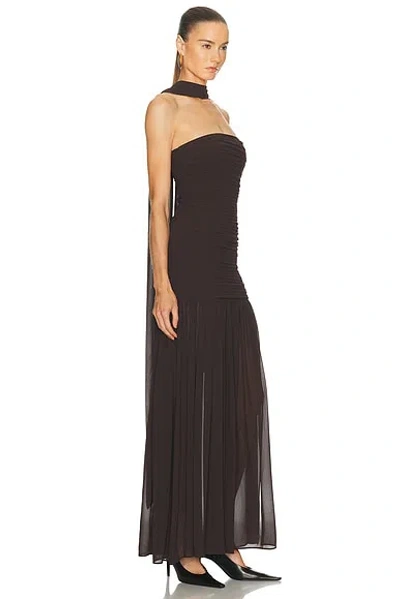 L'academie By Marianna Tia Gown In Brown