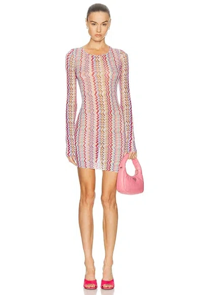 Missoni Striped Stretch-jersey Mini Dress In Multi