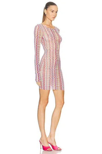 Missoni Striped Stretch-jersey Mini Dress In Multi