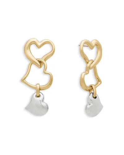 Kate Spade New York Amour Triple Heart Linear Drop Earrings In Gold