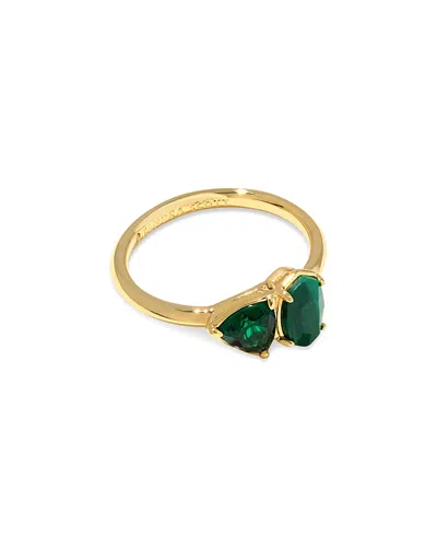 Kendra Scott Malachite & Nano Gem Tatum Ring In Gold