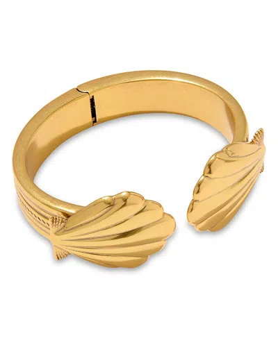 Kendra Scott Shell Inspired Alexa Cuff Bracelet In Gold