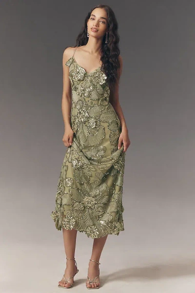 Helsi Samantha Midi Dress In Green