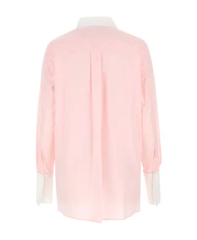 Loewe Deconstructed Shirt In Cotton In Pink