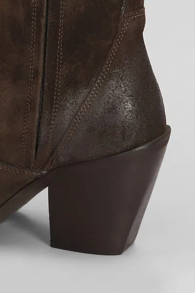 Metisse Texan Ankle Boots In Brown