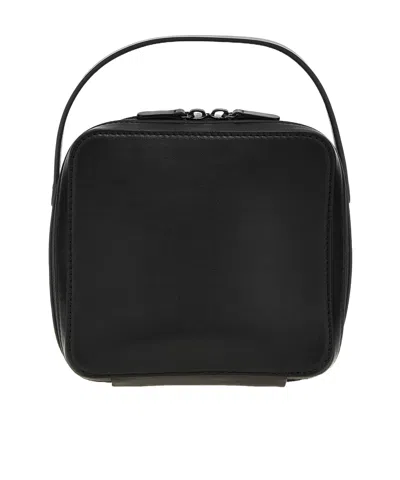 Auralee Small Travel Case Handbag In Black