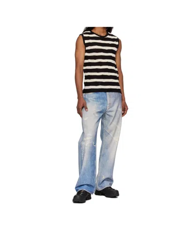 Andersson Bell Striped Net Vest In Multi