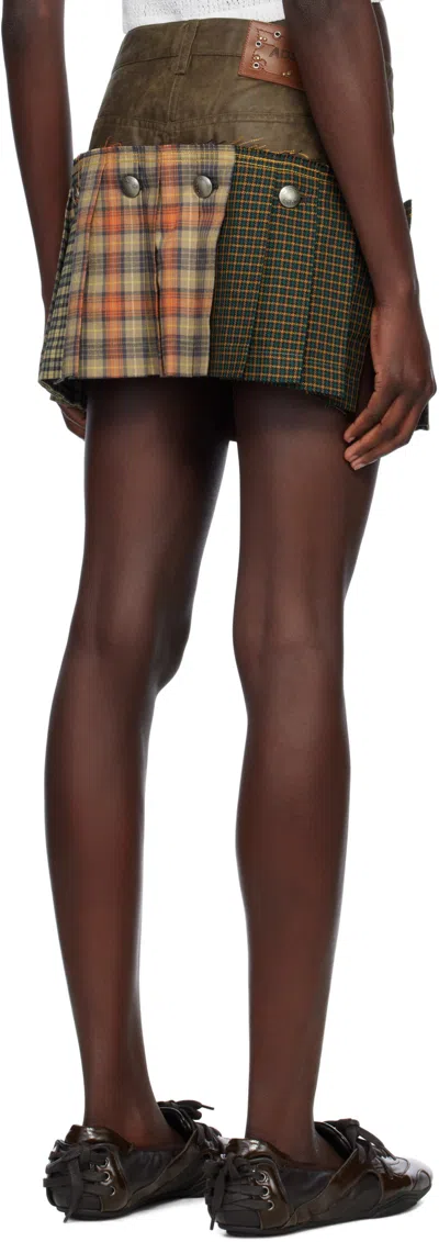 Andersson Bell Molly Mini Skirt Pants In Brown