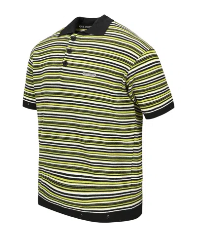 Andersson Bell Striped Polo Shirt In Multi