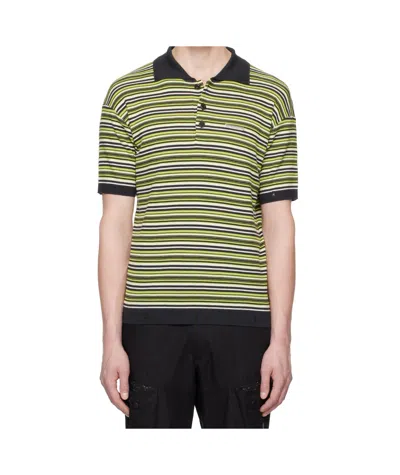 Andersson Bell Striped Polo Shirt In Multi