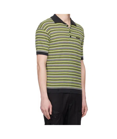 Andersson Bell Striped Polo Shirt In Multi