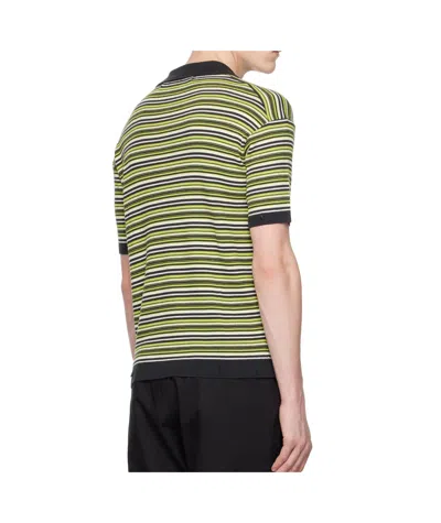 Andersson Bell Striped Polo Shirt In Multi