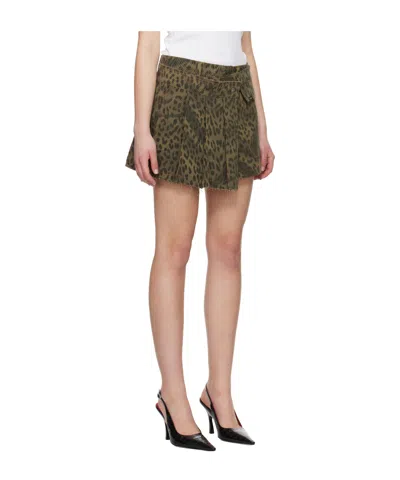 Andersson Bell Leopard Print Wrap Skirt Pants In Animal Print
