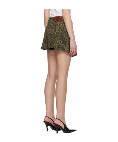 Andersson Bell Leopard Print Wrap Skirt Pants In Animal Print