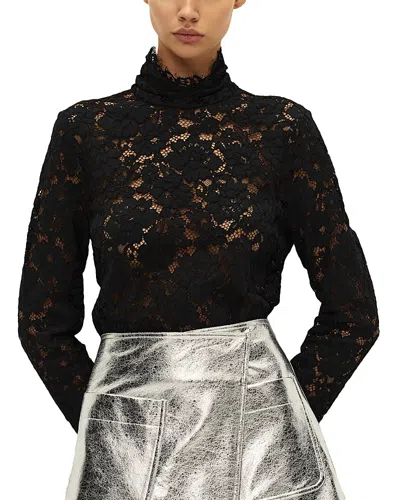 Elodie The Label Thea Lace Top In Black