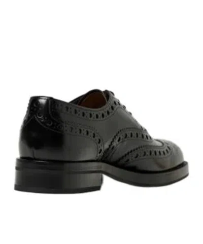 Church's Leather Brogue Oxford Shoes In Black