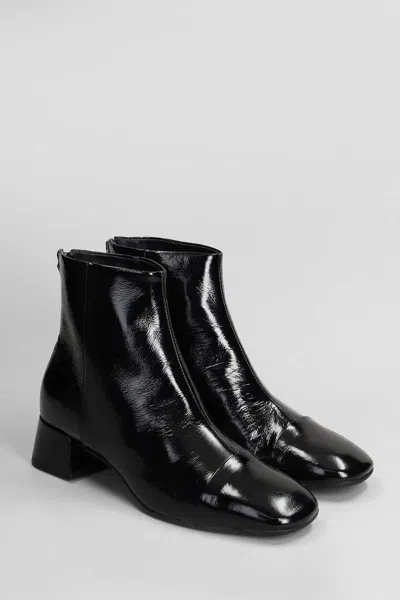 Carmens Rose Back High Heels Ankle Boots In Black