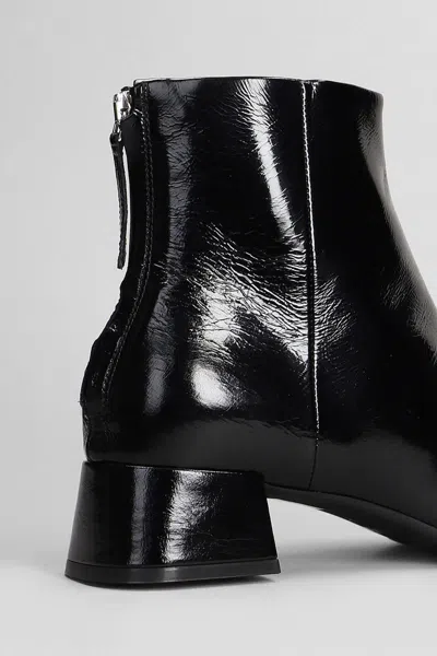 Carmens Rose Back High Heels Ankle Boots In Black