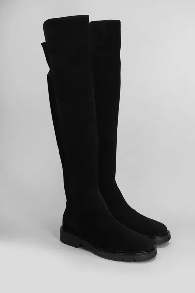 Carmens Brit Stretch Low Heels Boots In Multi