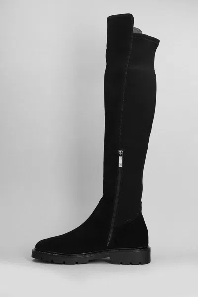 Carmens Brit Stretch Low Heels Boots In Multi