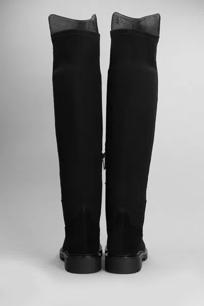 Carmens Brit Stretch Low Heels Boots In Multi