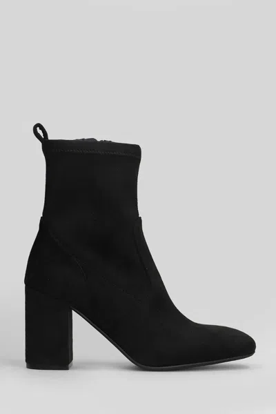 Carmens Emma Stretch High Heels Ankle Boots In Black