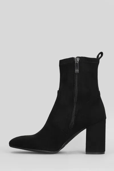 Carmens Emma Stretch High Heels Ankle Boots In Black