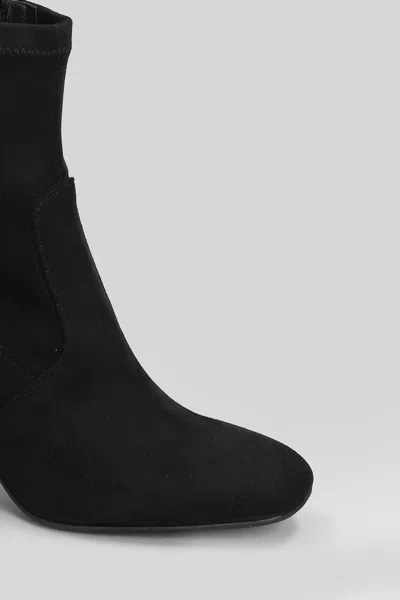Carmens Emma Stretch High Heels Ankle Boots In Black