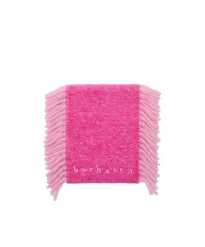 Burberry Alpaca Wool Blend Happy Scarf In Pink