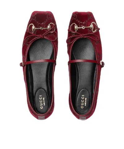 Gucci Women's Gg Crystal  Horsebit Ballet Flat In Multi