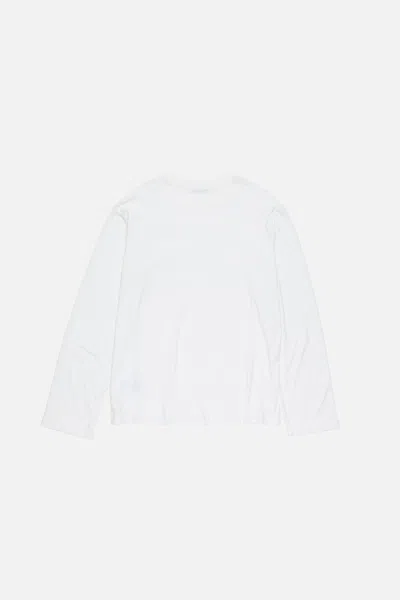 Acne Studios Edden U 1996 Logo-print Cotton And Hemp-blend T-shirt In White