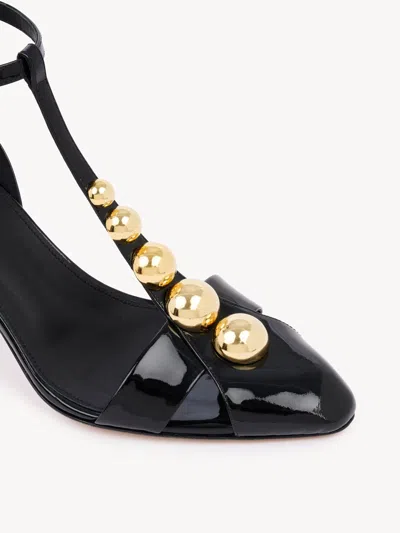 Chloé Cleia Heeled Sandals In Black