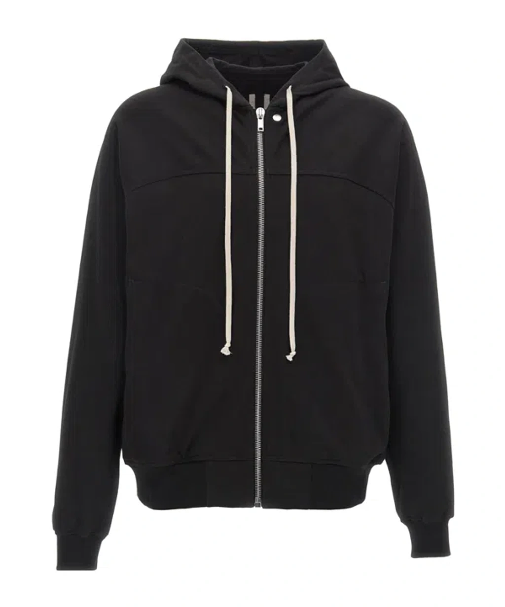Rick Owens Terry Jersey Windbreaker Hoodie In Black | ModeSens