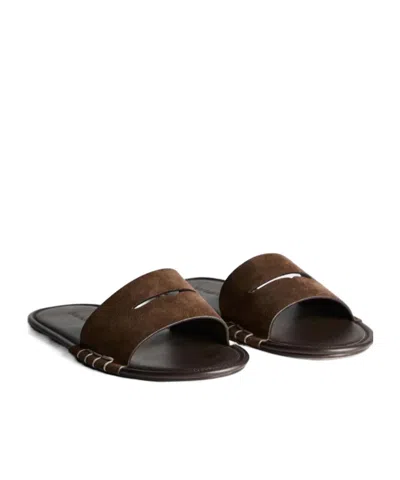 Jw Anderson Womens Loafer Mule Slides In Brown In Brown