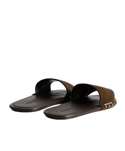 Jw Anderson Womens Loafer Mule Slides In Brown In Brown