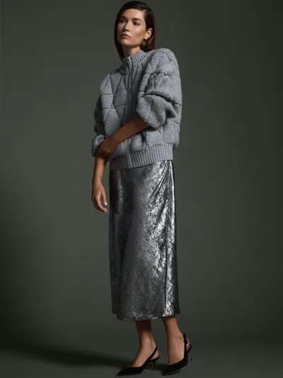 Brochu Walker The Avalon Bomber Cardigan In Gray