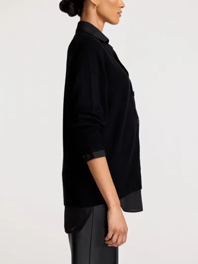 Brochu Walker The Callie Layered Looker Cardigan In Black