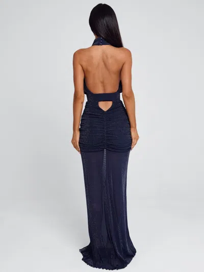 Outcast Marari Maxi Dress Navy In Blue