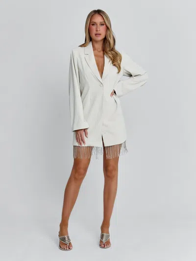 Outcast Soho Blazer Ivory In White