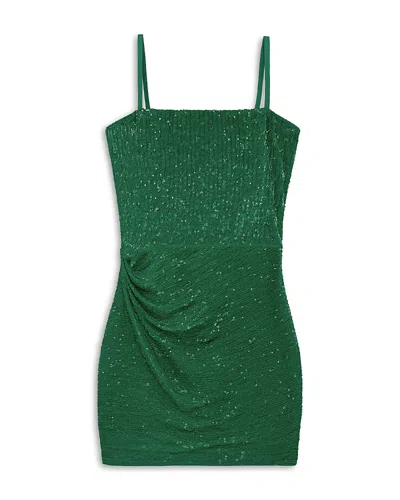 Katiejnyc Girls' Maddy Sequin Dress - Big Kid In Green
