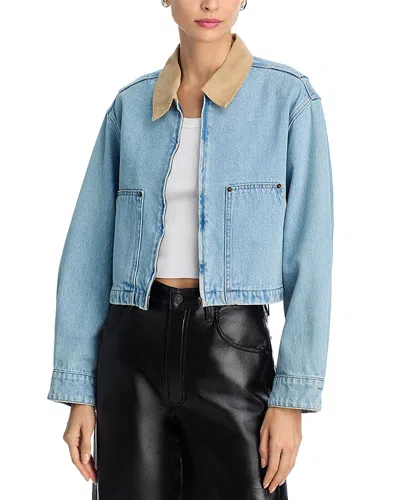 Blanknyc Coffee Run Denim Jacket In Blue